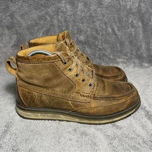 Ariat Men's Size 7.5D Lookout Earth Brown Moc Chukka Leather Boots 10014153